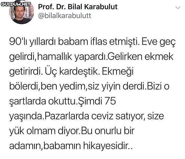 Prof. Dr. Bilal Karabulut...