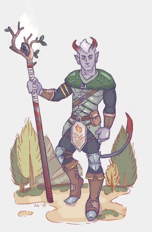 talesofwhiskeybusiness - My Tiefling Druid, Cendis. He hails...