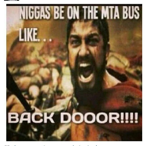 esqueezie:  #LOL #omg I died! #toofunny so #true #repost #rp from @b0utthatlife #nyc #mta #bus riders #niggasbelike 
