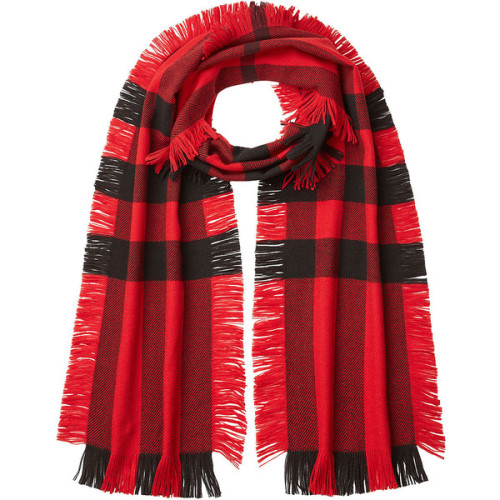 Burberry Printed Wool Scarf ❤ liked on Polyvore (see more wool shawls)