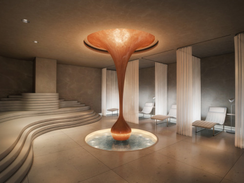 therealbohemian: Mondrian Hotel, London - more new hotel action in the UK for you, the spa looks par