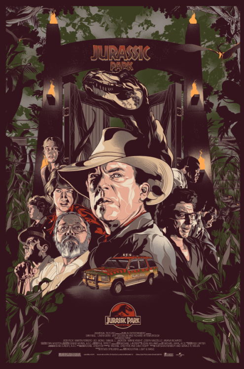 xombiedirge: Jurassic Park by Vincent Rhafael Aseo / Tumblr / Store