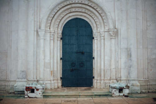 Portals of churches in Suzdal and Vladimir, Russia