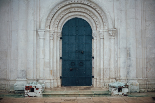 Portals of churches in Suzdal and Vladimir, Russia