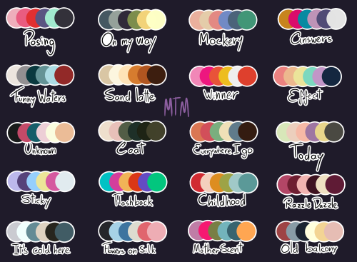 Color Palettes Tumblr