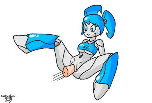 Jenny from My Life as a Teenage Robot getting screwed. 