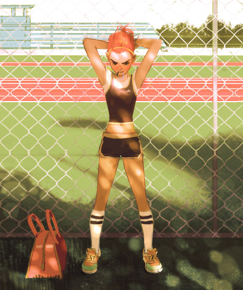 the Dinosaur rider arrived at the track and ready to run! Enjoy and happy Sunday~~
