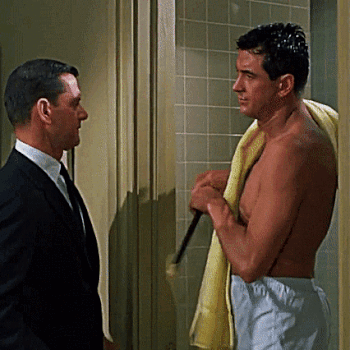 vintage-male-sensuality: Rock Hudson and Tony Randall in Lover Come Back (1961)