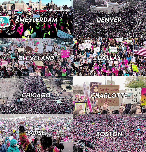 wesleygasm:   “Freeing yourself was one thing, claiming ownership of that freed self was another.” (Toni Morrison)   Women’s March (1- 21-2017) || Global Movement  