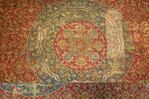 Carpet from Cairo, Egypt.  Artist unknown; ca. 1550-1600 (Ottoman period).  Now in the Textile Museu