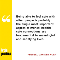 explore-blog:  Dutch psychiatrist and pioneering PTSD researcher Bessel van der Kolk on the science of how our minds and our bodies converge in the healing of trauma – revelatory, redemptive, immensely helpful read.   