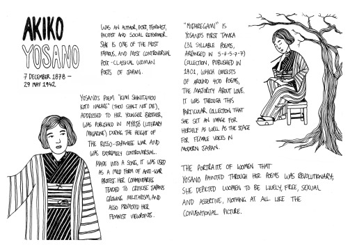 rahhhr-bia:I made this zine for my sis on inspirational Japanese people. **To my dearest sister Rhia