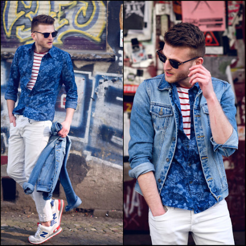 guillehg:  Blue Flower Denim (by Stilysto By Andrzej S.)