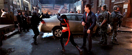 scarletswitch:Karen Fukuhara on the set of Suicide Squad