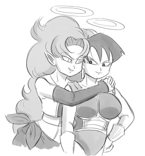   Anonymous asked funsexydragonball: What is your favorite non-canon Dragon Ball pairing?  I like to believe that these two gals hooked up in (filler) hell. 