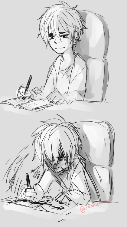 rochichan:so you know those black scribbled pages in Hiro’s journal, well,