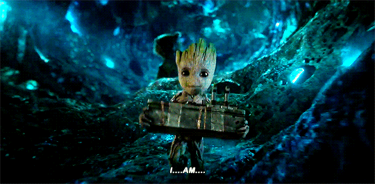 knitmeapony: elevenbbrowns: I…AM…GROOT!!! Please tell me this means Groot knows