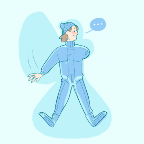 yawpkatsi:BUCKY THE SNOW ANGEL (originally sent by @what-tis-this-nonsense!)He’s very resourceful an