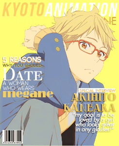 oizumi-deactivated20191118: Kyoto Animation magazine ★~(◠‿◕✿) [male cover ed.]