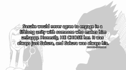 sasusaku-confessions:  “Sasuke would never