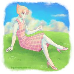 klotzzilla:  Summertime Pearl admiring nature