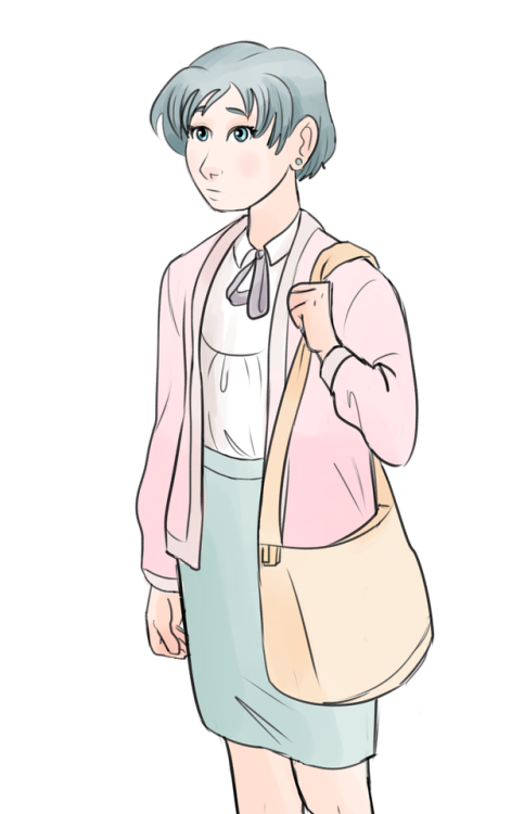 I’ve been creeping around sailor moon fashion blogs and Ami has the most adorable cardigans!