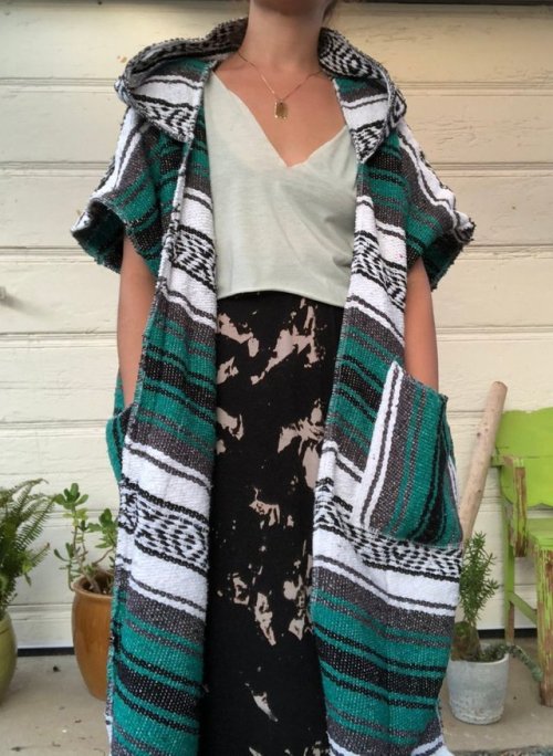 Classic Mexican Blanket Coat // shoplaguera