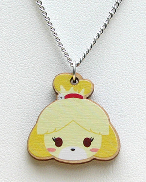 natural-pop:  Animal Crossing: New Leaf maple wood necklaces available on Etsy for