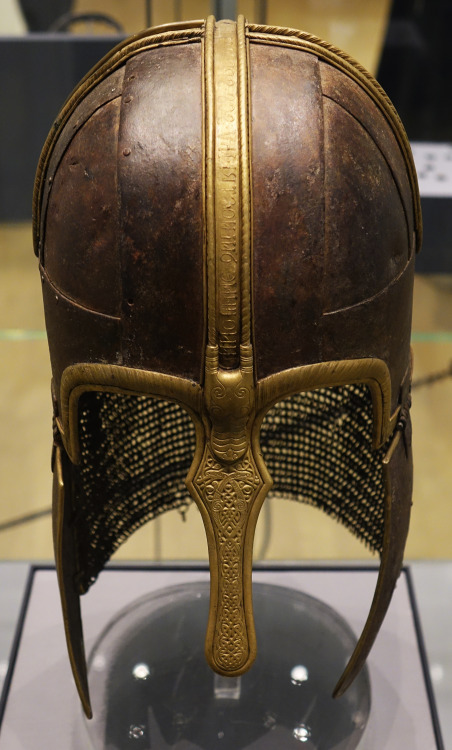 The York Anglo-Saxon Helmet, The Riverside Arts Centre Museum, Nottingham, 6.1.18.Created around 750