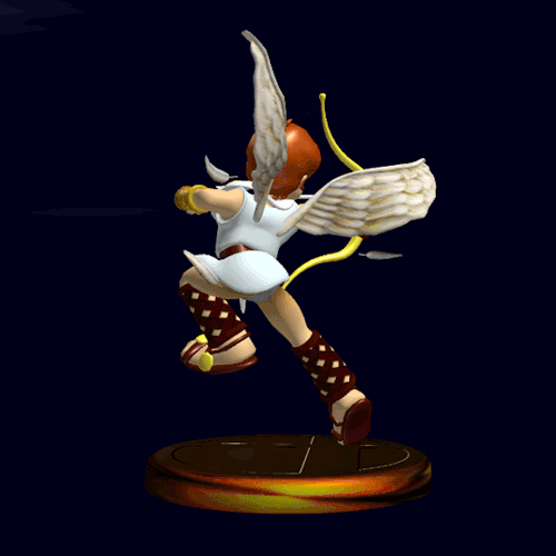nintendometro: Pit’s trophy from ‘Super Smash Bros Melee’ on the Gamecube, prior t