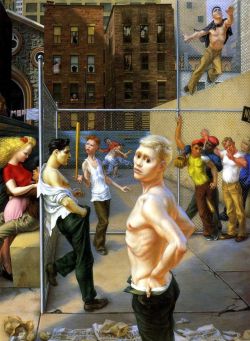 nyctaeus:  Paul Cadmus, ‘Playground’, egg tempera on panel, collection Georgia Museum of Art, 1948