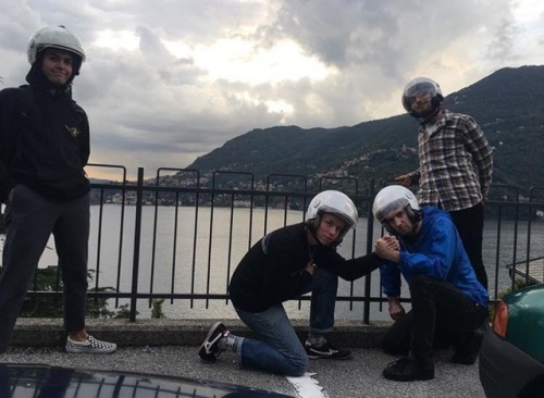 serving up LOOKS with those helmets
