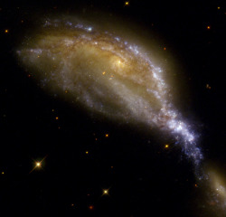 amazinguniverses:A Galaxy Collision in NGC 6745 