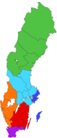 New administrative divisions of Sweden proposed by governmental committee.