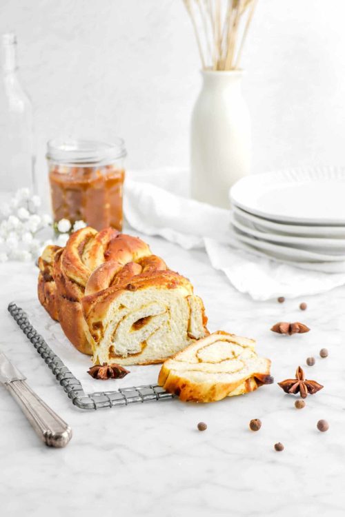 fullcravings:Spiced Pumpkin Butter Babka