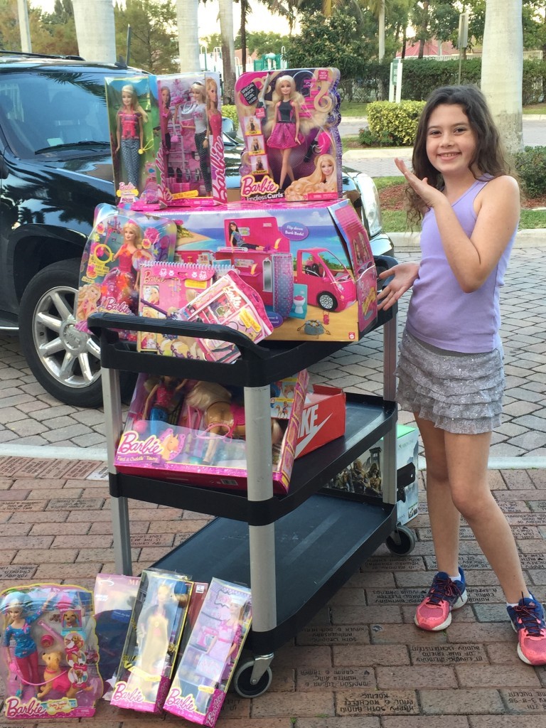 Ry’s New Year’s resolution: be more charitable! She set off on a mission with her mom, collecting various Barbie items to donate to a local charity. Read the full story here: http://bit.ly/1tP1Vtv