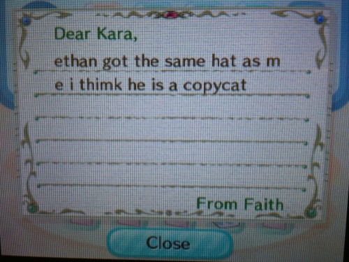 rnanboob:  the messages my 9 year old sister sends me on animal crossing are so important 