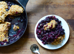 huffposttaste:  Skillet blueberry cobbler,