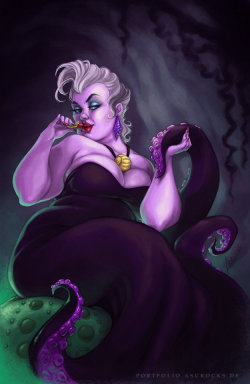 princessesfanarts:The Sea Witch by bewareitbites