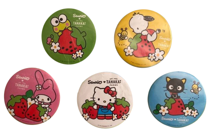 Stickers, Toys, Plush, And Nostalgia — Sanrio Tanaka Farms Pins