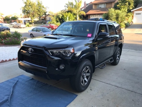 After getting new TRD Pro front valance in black. Car looks so much better. Good as new?? Also forgo