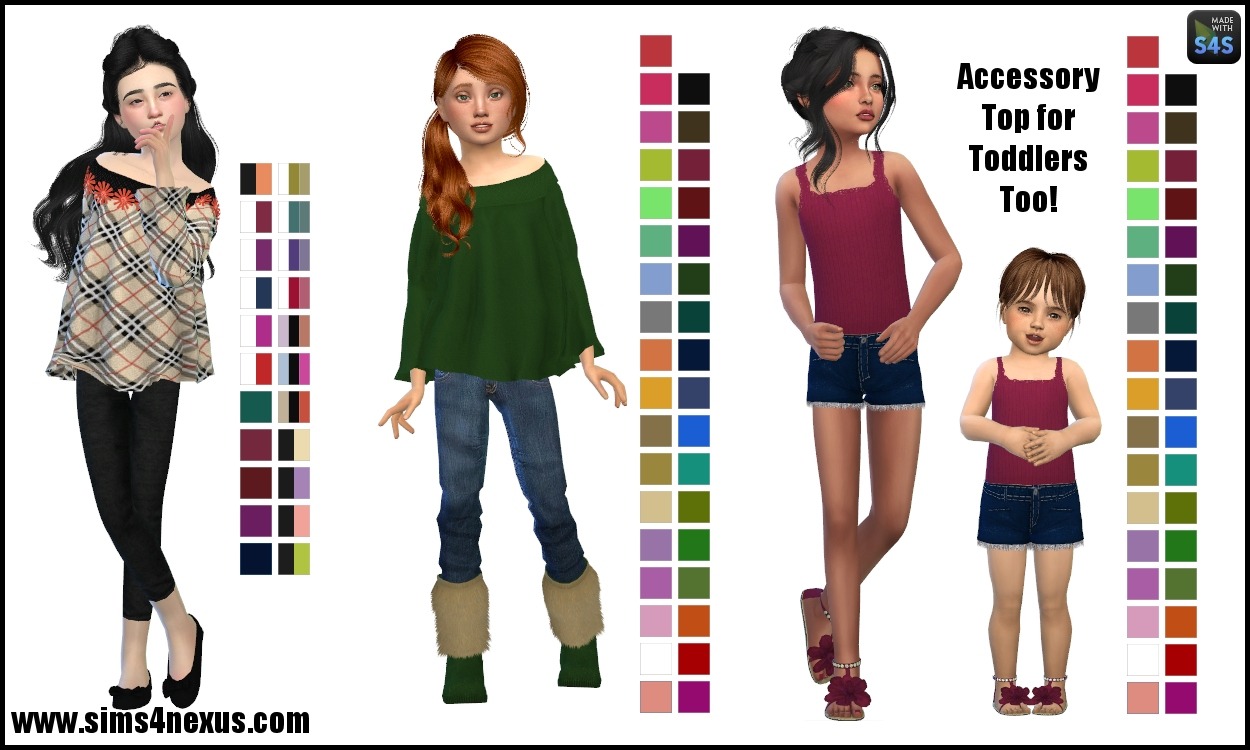 Sims 4 Nexus — Juliette A Set For Girls Go To Download Page