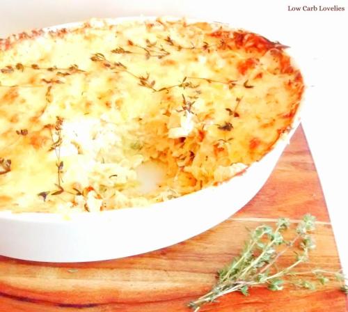 Cabbage “Mac &amp; Cheese” GratinCrisp-tender cabbage “noodles” in a creamy “mac &amp; cheese” sauce