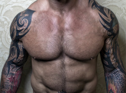 wrestlingsexriot:  idk if I love hairy Batista or smooth and oiled up Batista more