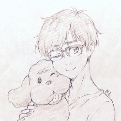 fencer-x:YOI animator Itou-san wishes Yuuri a happy 24th birthday.