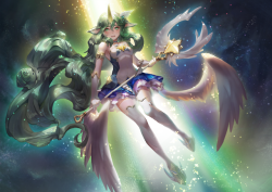 summonersofruneterra:Soraka / Ahri / Poppy