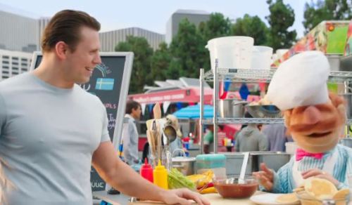 rileydibiaseambrose:  The Miz goes behind-the-scenes with The Muppets  The Miz looks good in that white shirt! With his hard nipples poking out