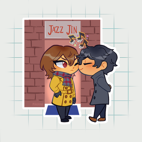 mauhandraws: kissing your rival outside the jazz club in the madman counselor’s alternate real