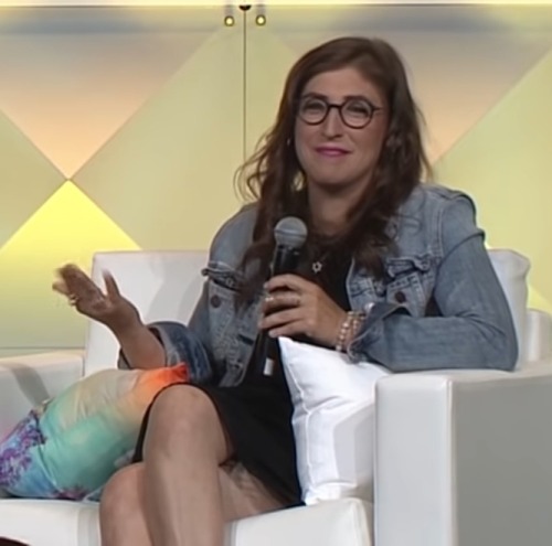Mayim Bialik And Kaley Cuoco. The 2 Actresses With The Best Legs Ever In My Opinion