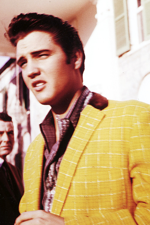 vinceveretts:  Elvis in Graceland, 1957. Photo by Charles Nicholas. 
